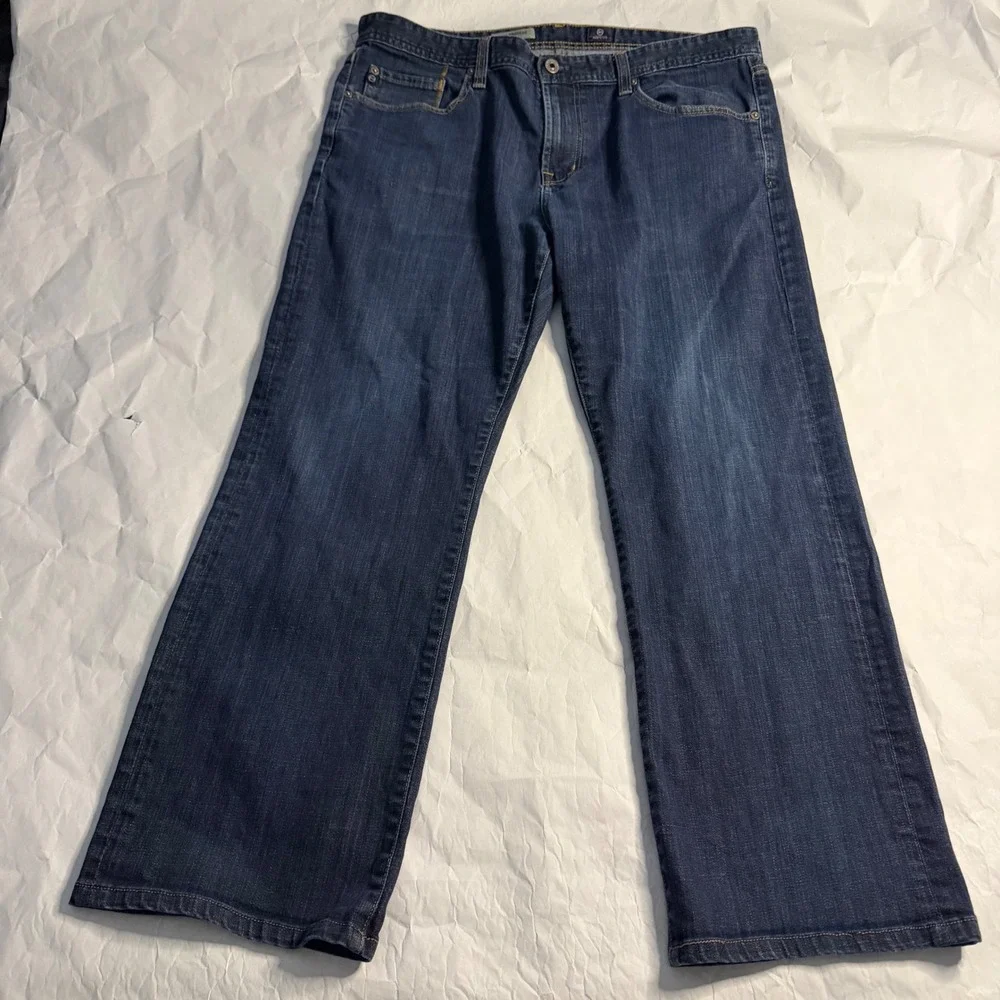 AG Adriano Goldschmied Protege Straight Leg Jeans Mens Indigo Dark Wash 38x30‎